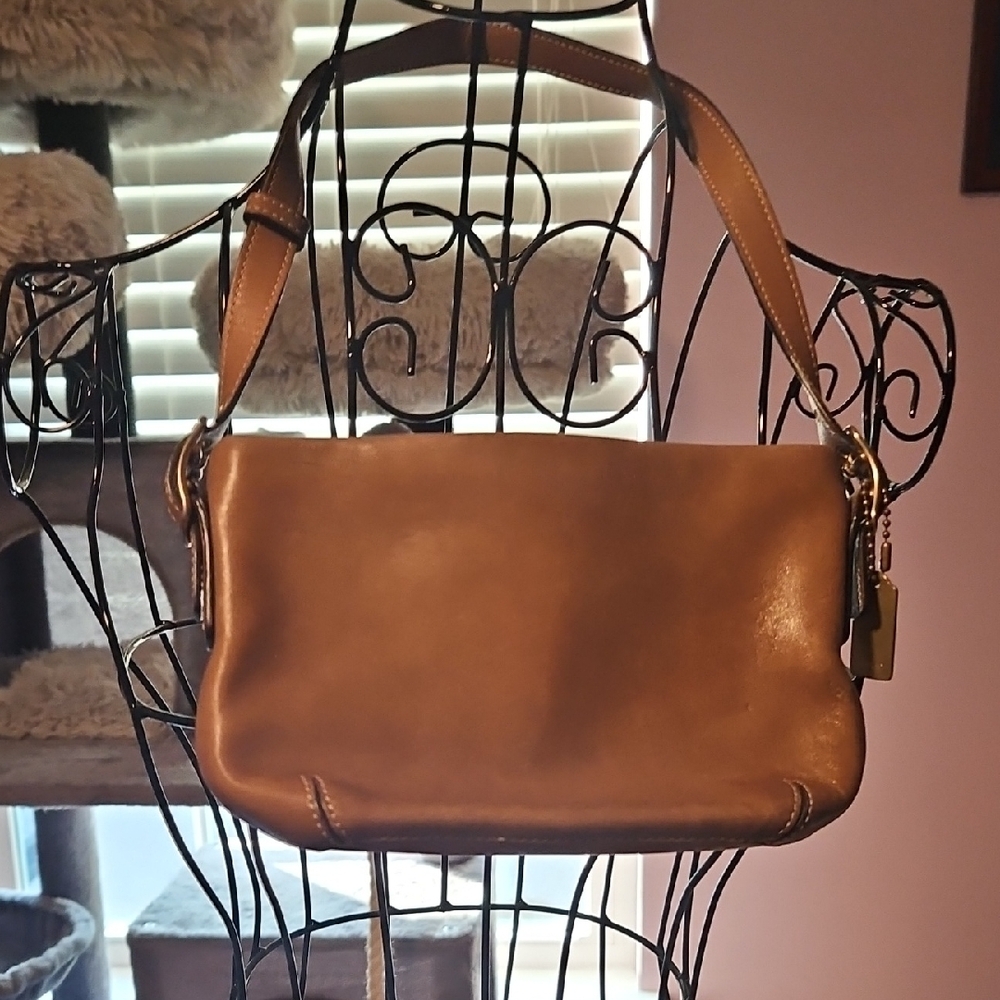 Tan Leather Shoulder Bag